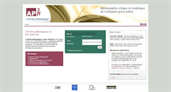 Desktop Screenshot of annee-philologique.com