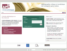 Tablet Screenshot of annee-philologique.com